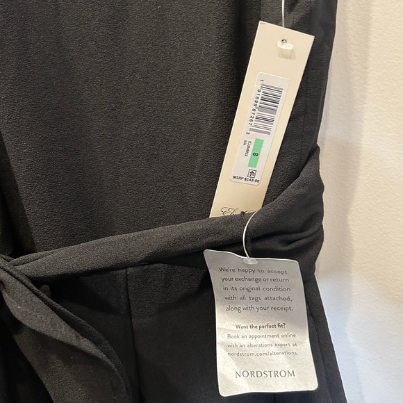 Eliza J Formal Tie Waist Jumpsuit with Pockets! - Picture 6 of 7